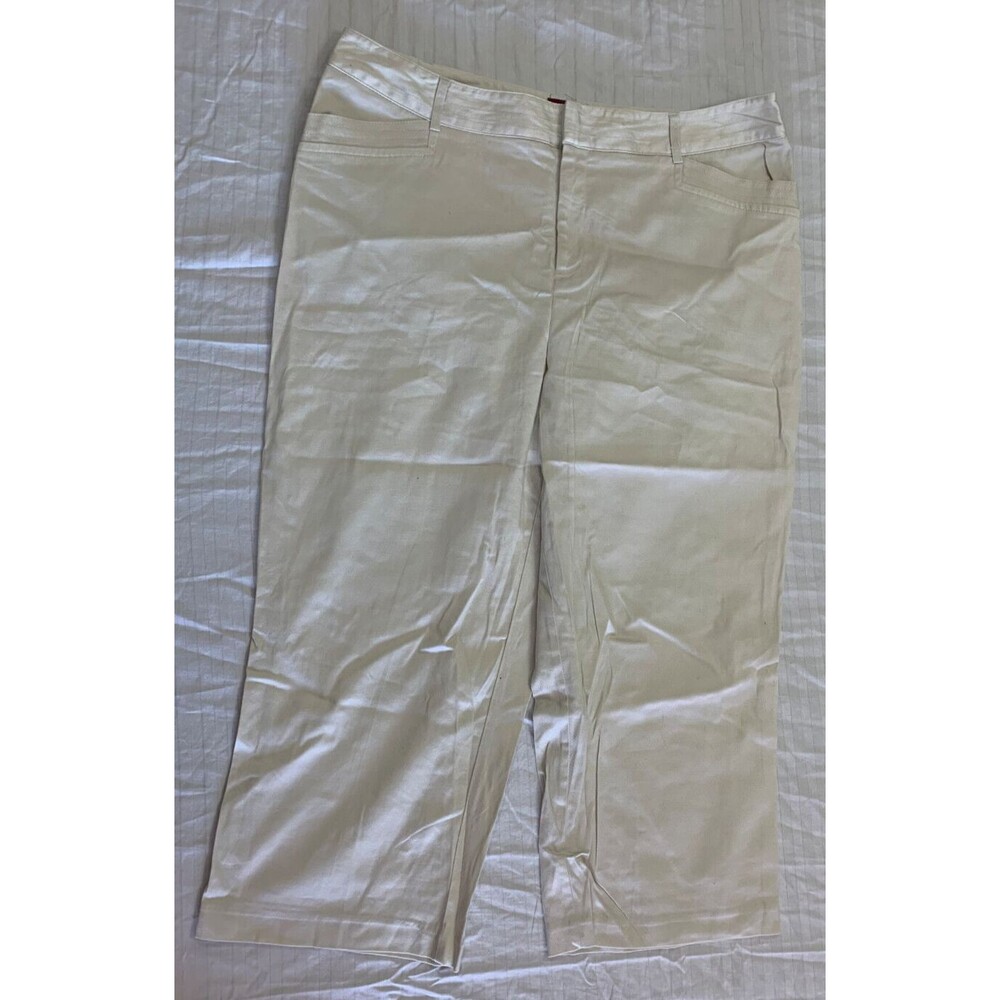 212 COLLECTION STRETCH WOMENS CAPRIS PANTS SIZE 14